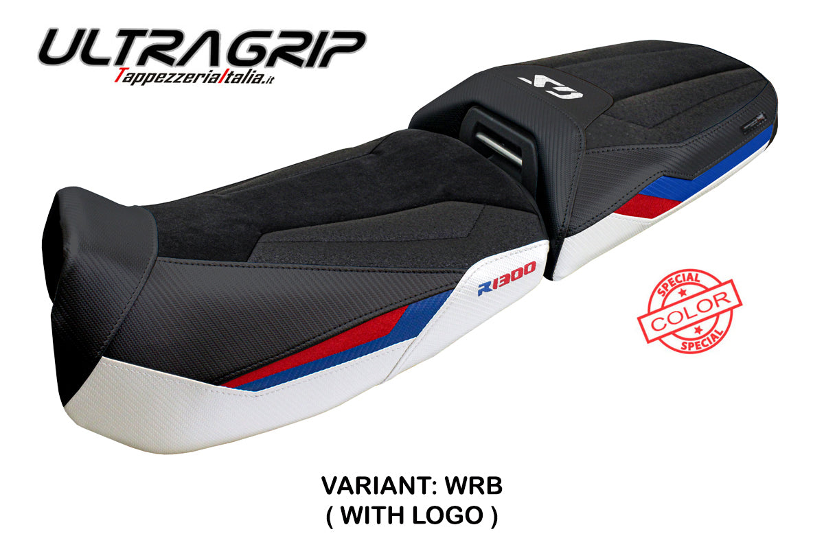 Tappezzeria Italia BMW R1300GS Adventure 2024-2025 Seat Cover Ultragrip White Red Blue