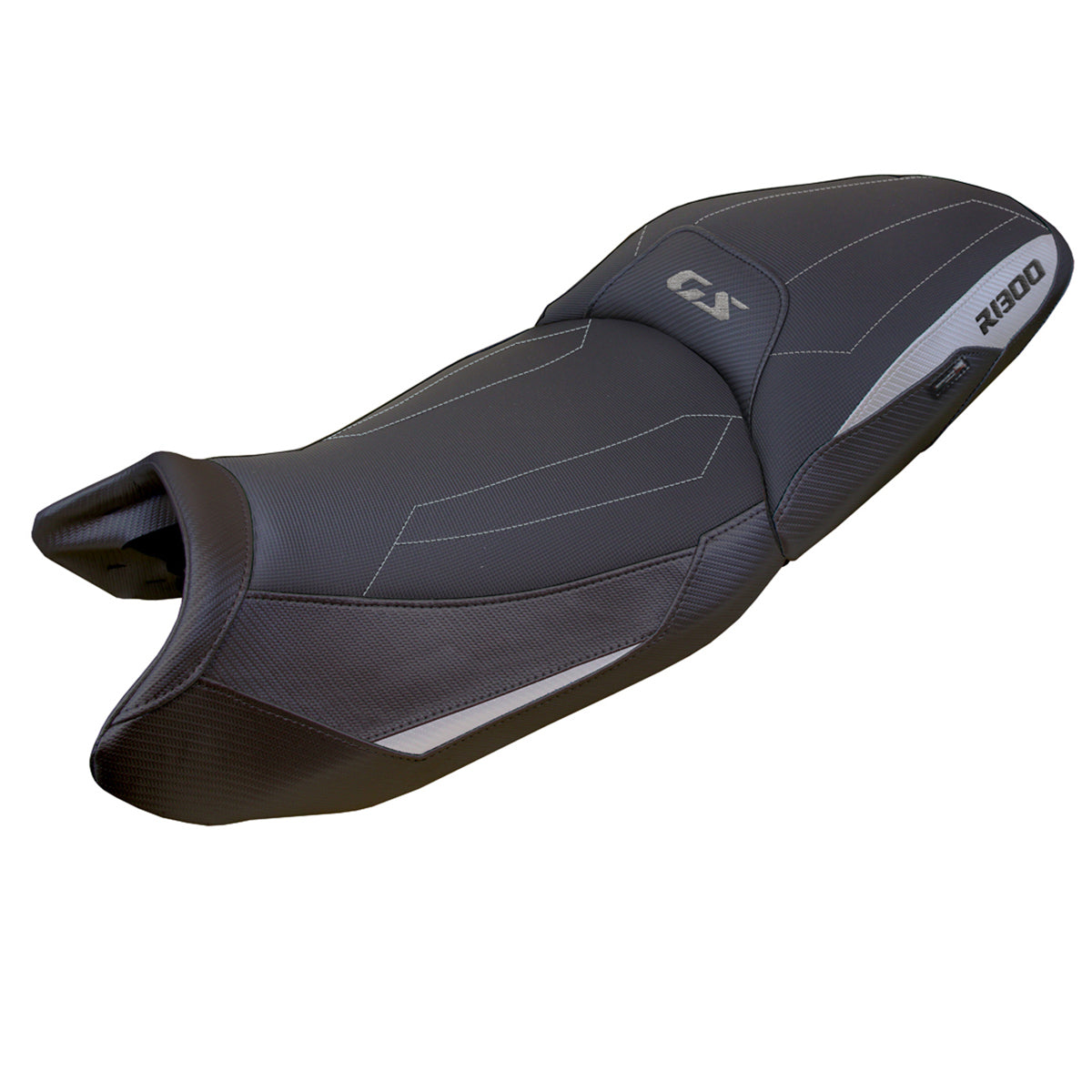Tappezzeria Italia BMW R1300GS 2023-2025 Touring Seat Cover Comfort in Silver and Black