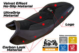 Tappezzeria Italia i BMW R1300GS 2023 2024 Touring Seat Cover Tappezzeria Italia Ultragrip in Black