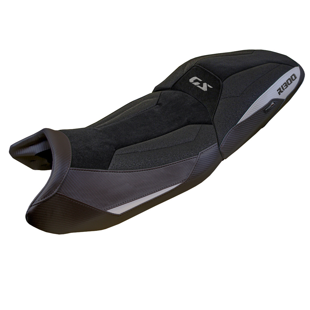 Tappezzeria Italia BMW R1300GS 2023-2025 Touring Seat Cover Ultragrip in Silver and Black