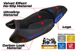 Tappezzeria Italia BMW R1300GS 2023-2025 Standard Seat Cover Ultragrip in Blue and Black