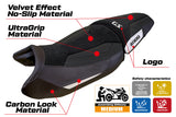Tappezzeria Italia BMW R1300GS 2023-2025 Standard Seat Cover Ultragrip in White and Black