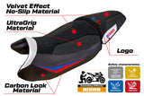 Tappezzeria Italia BMW R1300GS 2023-2025 Standard Seat Cover Ultragrip in White Red and Blue