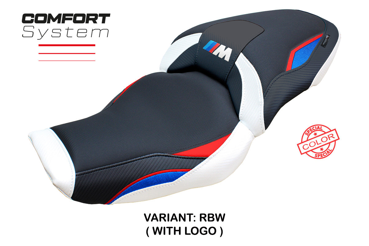 Tappezzeria Italia BMW M1000XR 2024-2025 Seat Cover Comfort in Red Blue White and Black