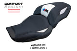 Tappezzeria Italia BMW M1000XR 2024-2025 Seat Cover Comfort in White and Black