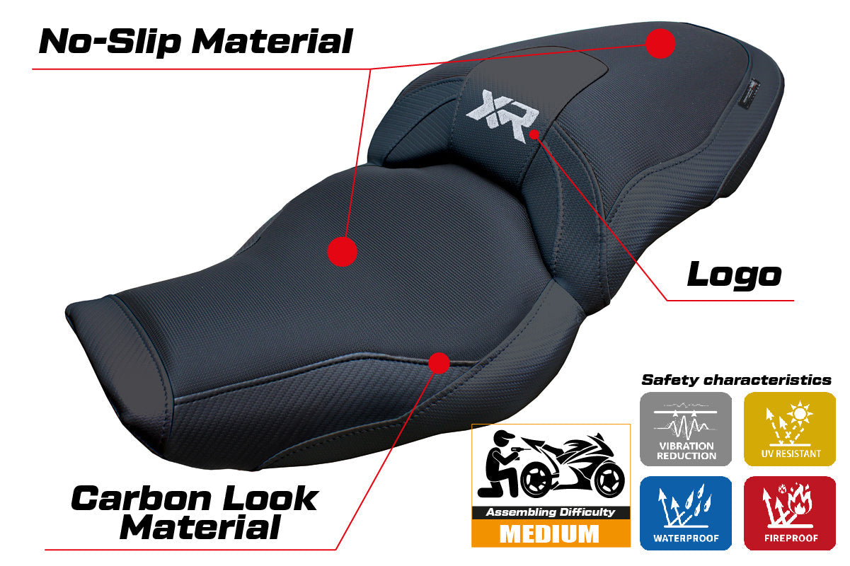 Tappezzeria Italia BMW S1000XR 2024-2025 Seat Cover in Black