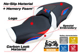 Tappezzeria Italia BMW S1000XR 2024-2025 Seat Cover Comfort in Red Blue White and Black