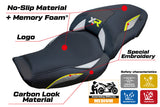 Tappezzeria Italia BMW S1000XR 2024-2025 Seat Cover Comfort in Silver Yellow and Black