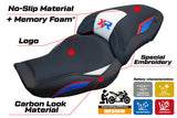 Tappezzeria Italia BMW S1000XR 2024-2025 Seat Cover Comfort in White Red Blue and Black