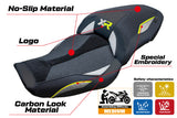 Tappezzeria Italia BMW S1000XR 2024-2025 Seat Cover Ultragrip in Silver Yellow and Black