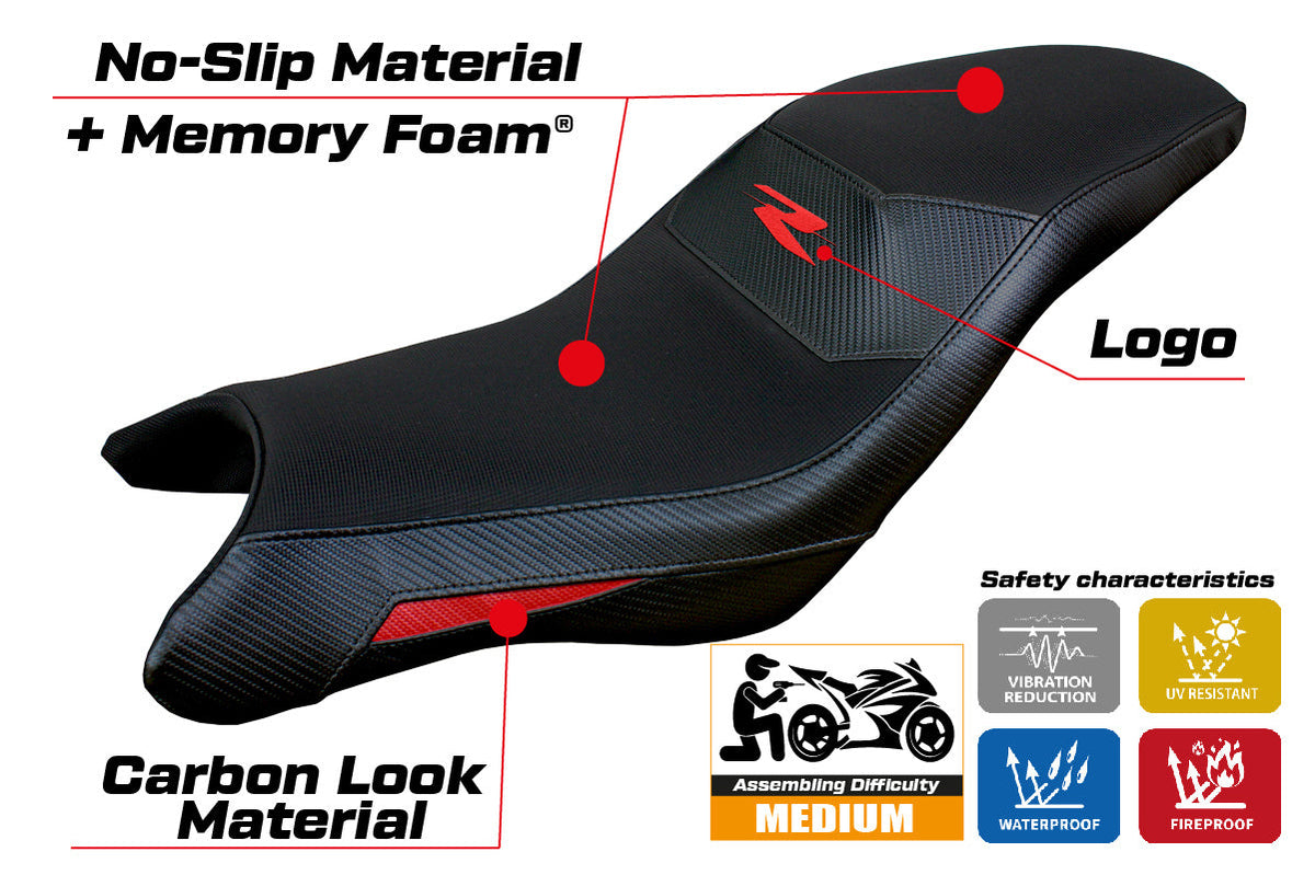 Tappezzeria Italia BMW G310R 2021-2025 Seat Cover Comfort in Red and Black