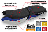 Tappezzeria Italia BMW R1250GS ADV 2019-2024 Comfort Heated Seat Cover in Blue and White