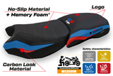 Tappezzeria Italia BMW R1250GS ADV 2019-2024 Comfort Heated Seat Cover in Red Blue