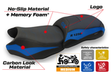 Tappezzeria Italia BMW R1250GS 2019-2023 Comfort Heated Seat Cover in Blue and Black