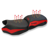 Tappezzeria Italia BMW R1250GS 2019-2023 Comfort Heated Seat Cover in Red and Black