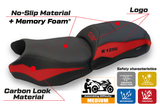 Tappezzeria Italia BMW R1250GS 2019-2023 Comfort Heated Seat Cover in Red and Black