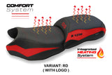 Tappezzeria Italia BMW R1250GS 2019-2023 Comfort Heated Seat Cover in Red and Black
