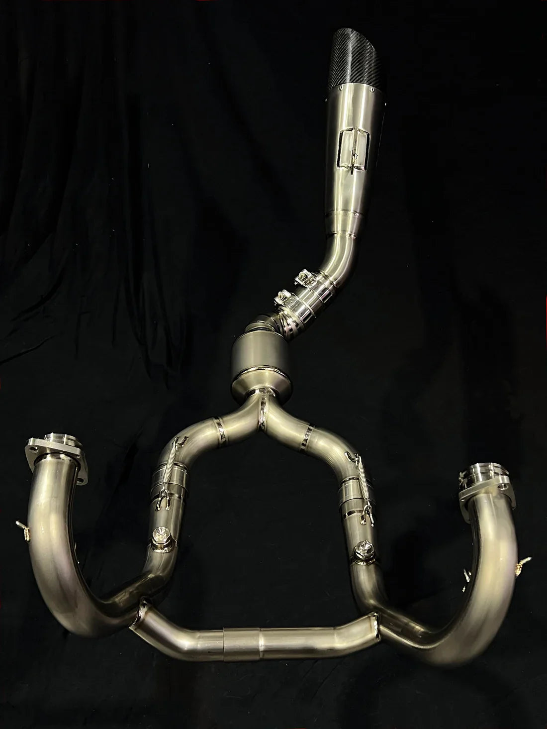 Vandemon  BMW R NINET Titanium Exhaust System with Brushed Headers 2014-2023 BMWRNINETTIEXHBRB VA-22