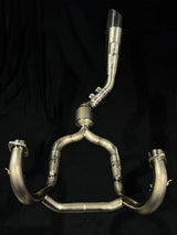 Vandemon  BMW R NINET Titanium Exhaust System with Brushed Headers 2014-2023 BMWRNINETTIEXHBRB VA-22