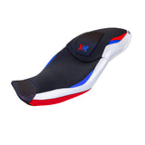 Tappezzeria Italia BMW S1000XR 2020-2023 Seat Cover in HP SE White, Red and Blue