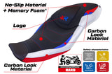 Tappezzeria Italia BMW S1000XR 2020-2023 Seat Cover Comfort in HP SE White and Red