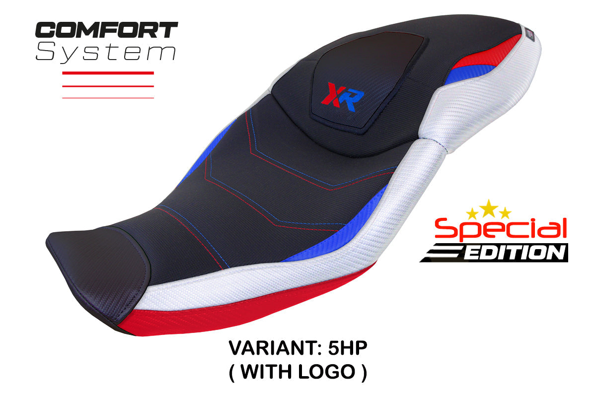 Tappezzeria Italia BMW S1000XR 2020-2023 Seat Cover Comfort in HP SE White and Red