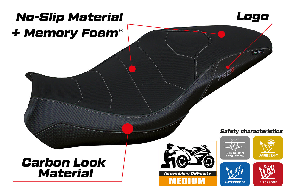 Tappezzeria Italia Benelli 752S 2019-2025 Seat Cover Comfort Black