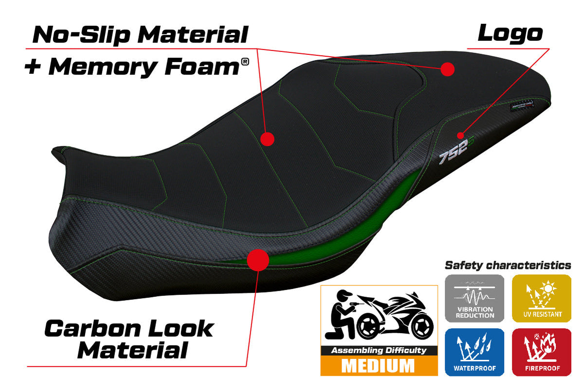 Tappezzeria Italia Benelli 752S 2019-2025 Seat Cover Comfort Green