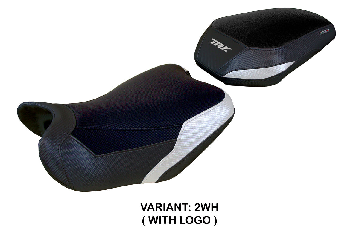 Tappezzeria Italia Benelli TRK 702 2023-2025 Seat Cover in Whiteand Black