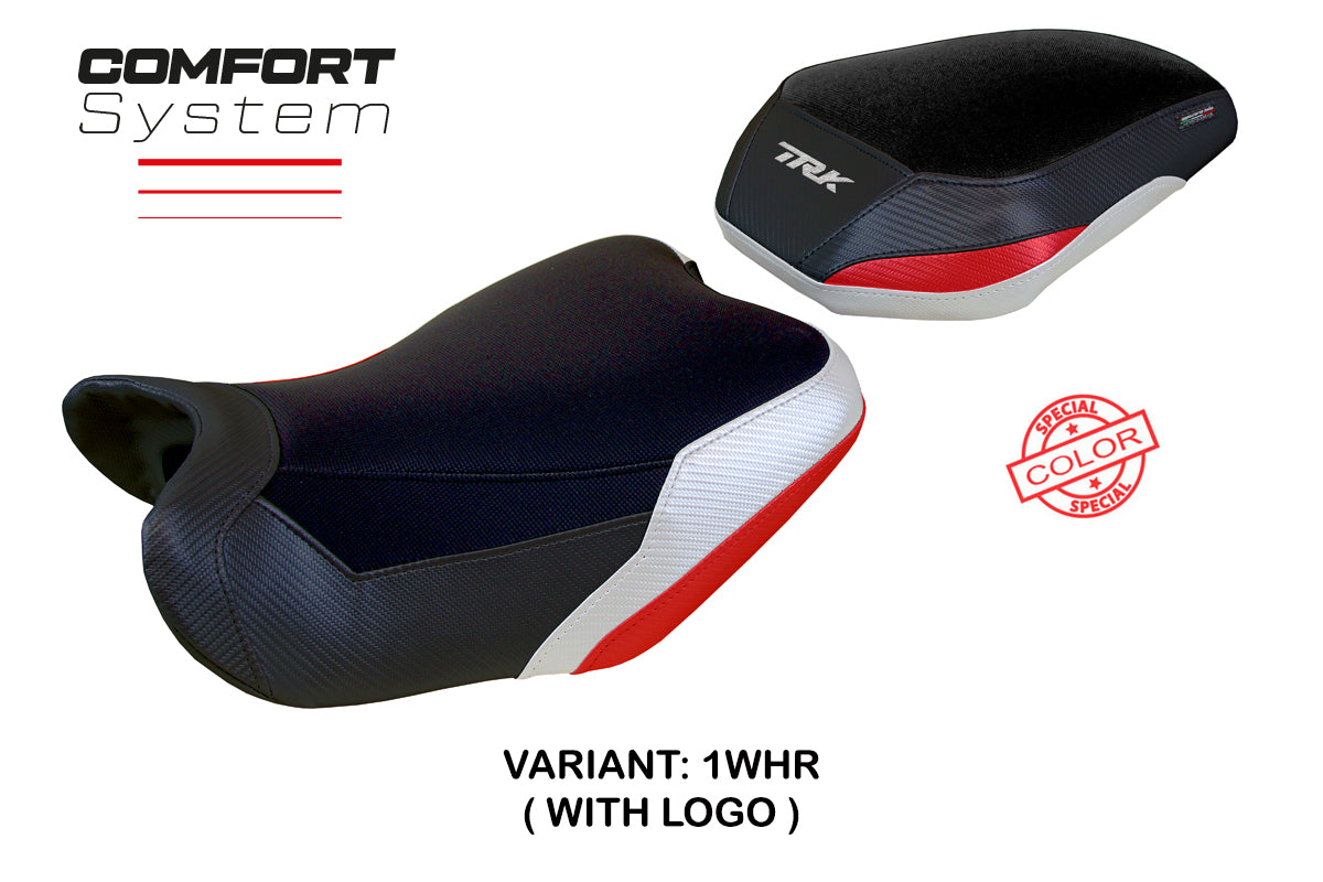 Tappezzeria Italia Benelli TRK 702 2023-2025 Seat Cover Comfort in White Redand Black