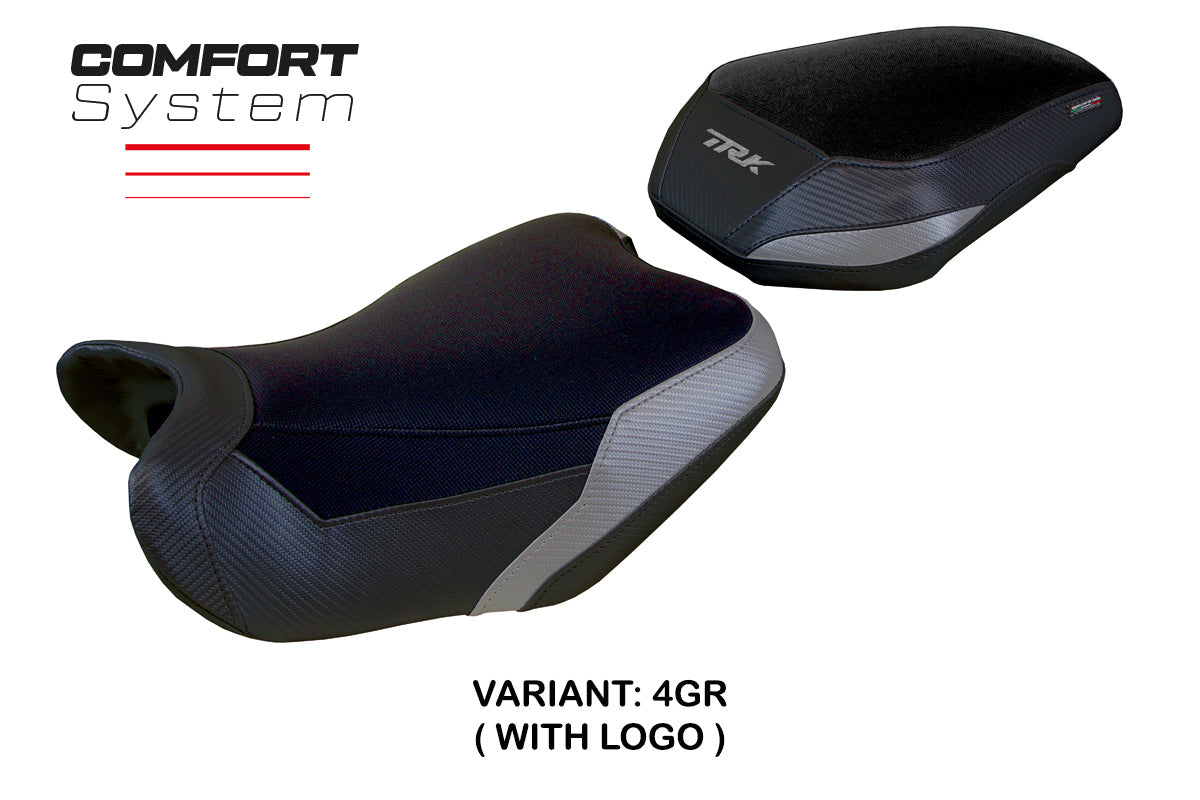 Tappezzeria Italia Benelli TRK 702 2023-2025 Seat Cover Comfort in Greyand Black