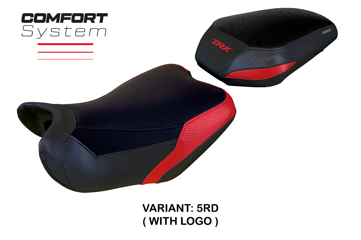 Tappezzeria Italia Benelli TRK 702 2023-2025 Seat Cover Comfort in Red and Black