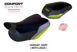 Tappezzeria Italia Benelli TRK 702 2023-2025 Seat Cover Comfort in Grey Yellow and Black