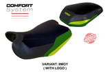 Tappezzeria Italia Benelli TRK 702 2023-2025 Seat Cover Comfort in Yellow Army Greenand Black