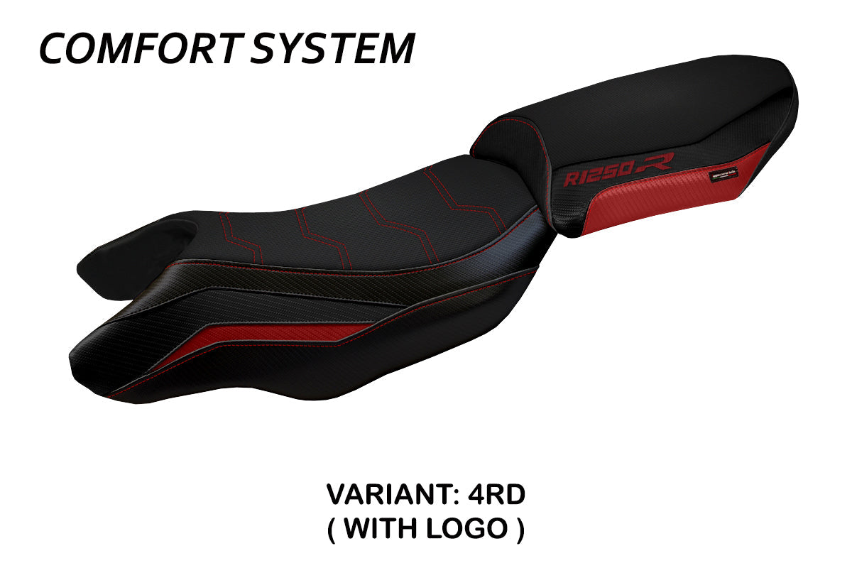 Tappezzeria Italia BMW R1250R 2019-2025 Seat Cover Comfort in Red and Black