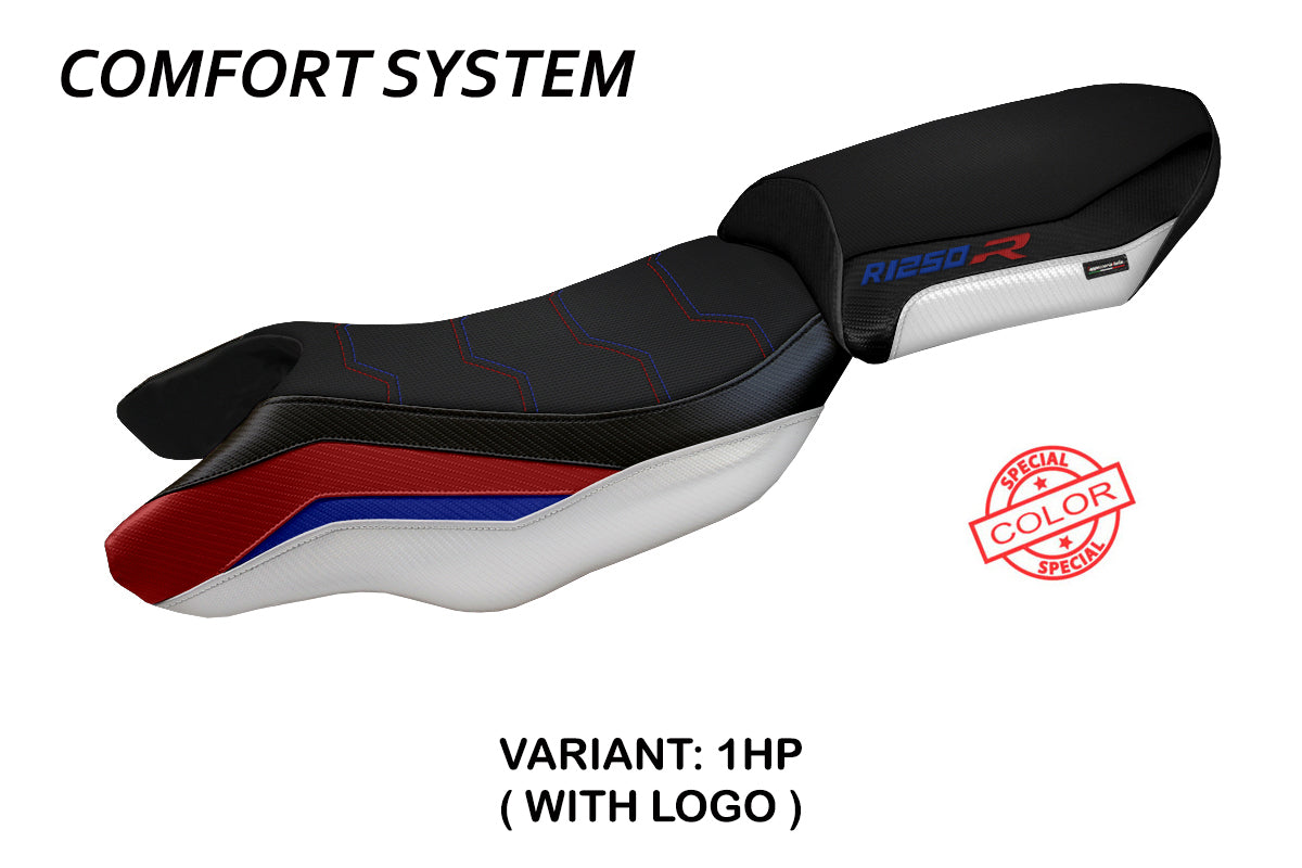 Tappezzeria Italia BMW R1250R 2019-2025 Seat Cover Comfort in Red, Blue and White