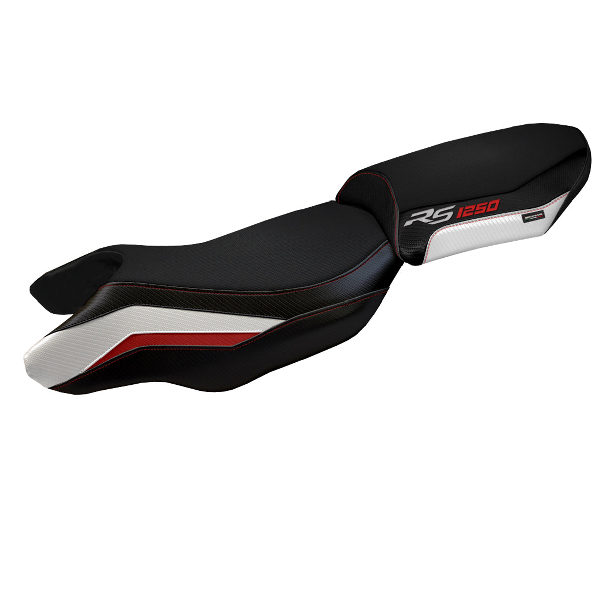 Tappezzeria Italia BMW R1250RS 2020-2024 Seat Cover in White, Red and Black