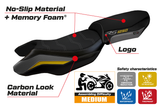 Tappezzeria Italia BMW R1250RS 2020-2024 Seat Cover Comfort in Grey, Yellow and Black