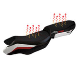 Tappezzeria Italia BMW R1250RS 2020-2024 Comfort Heated Seat Cover in White and Red