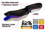 Tappezzeria Italia BMW R1250RS 2020-2024 Comfort Heated Seat Cover in Blue White Red