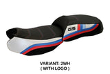 Tappezzeria Italia BMW R1200GS 2013-2018 Seat Cover in White and Black