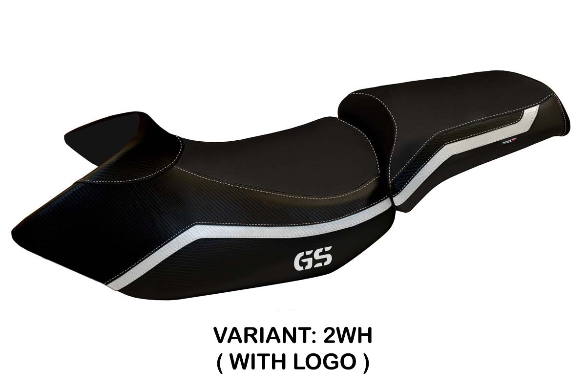 Tappezzeria Italia BMW R1200GS 2005-2012 Seat Cover in White and Black