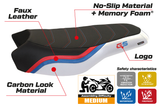 Tappezzeria Italia BMW R1200GS R1250GS Rallye 2017-2024 Seat Cover Comfort in White