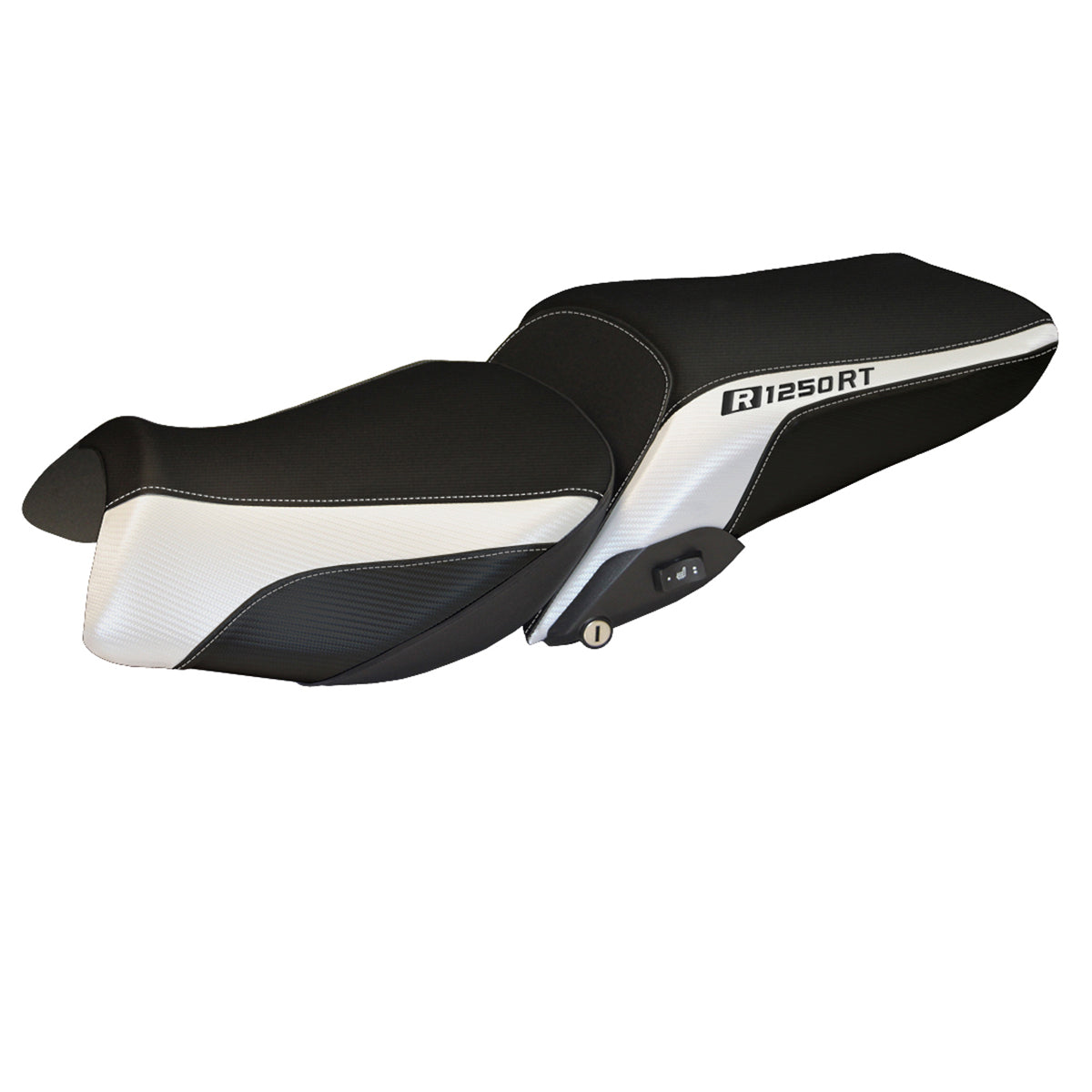 Tappezzeria Italia BMW R1250RT 2019-2025 Seat Cover in White and Black