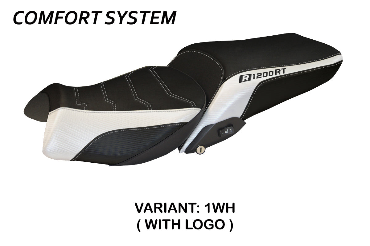 Tappezzeria Italia BMW R1200RT 2014-2018 Seat Cover Comfort in White and Black