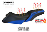 Tappezzeria Italia BMW R1200RT 2006-2013 Comfort Heated Seat Cover in Blue and Black