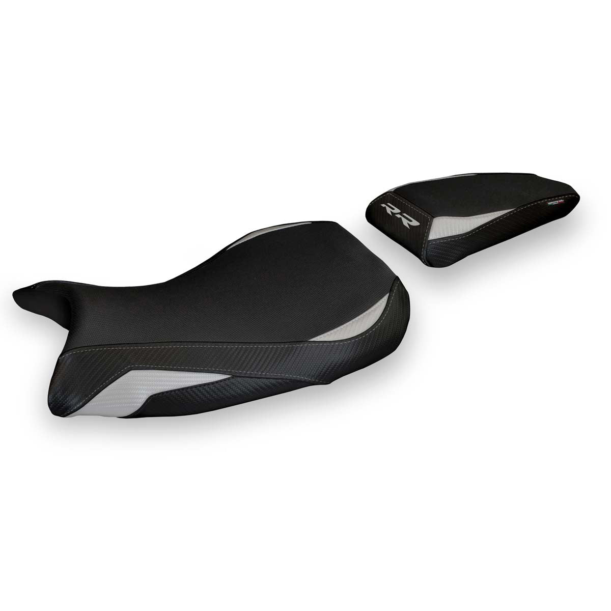 Tappezzeria Italia BMW S1000RR 2019-2025 Seat Cover in Silver and Black