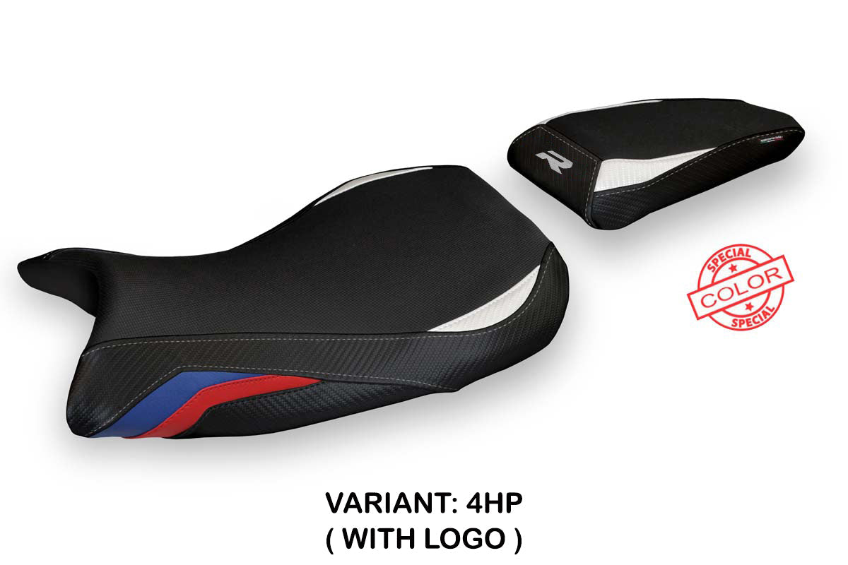 Tappezzeria Italia BMW S1000R M Sport 2021-2025 Seat Cover in Red, Blue and White HP