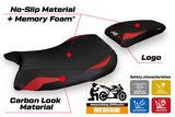 BMW S1000R M Sport 2021-2025 Seat Cover Tappezzeria Italia Comfort in Red and Black