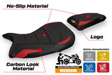Tappezzeria Italia BMW S1000R M Sport 2021-2025 Seat Cover Ultragrip in Red and Black